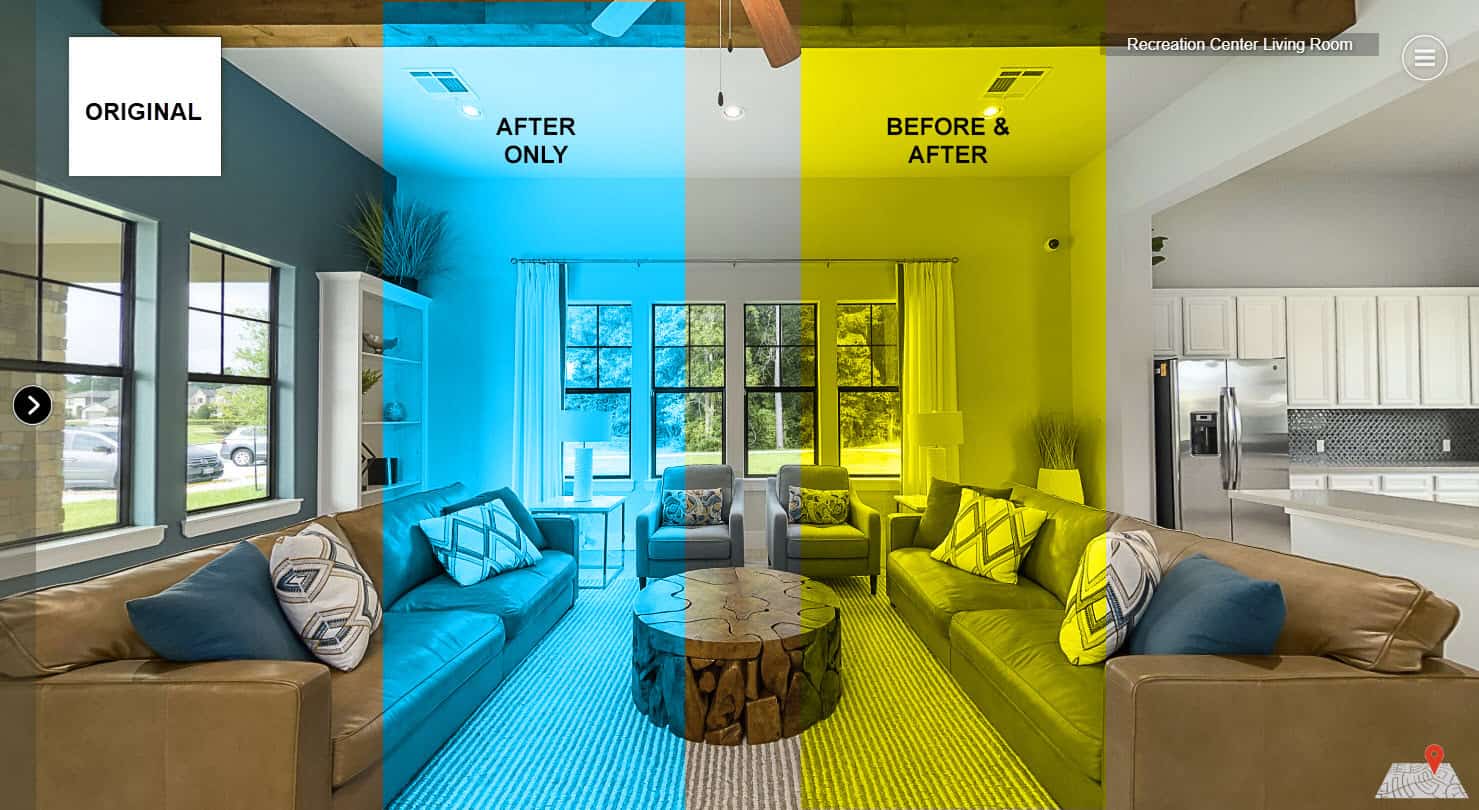 Comparison for Optimizing images for 360 virtual tours