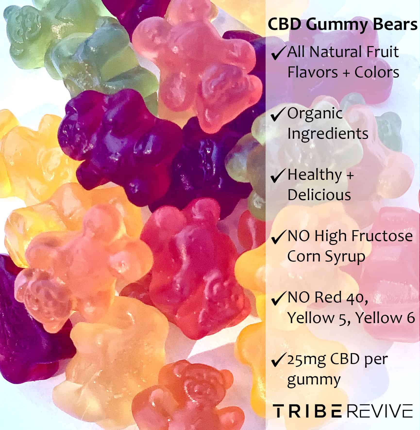 CBD Gummy Bears Hemp Cannabis Edibles 500MG