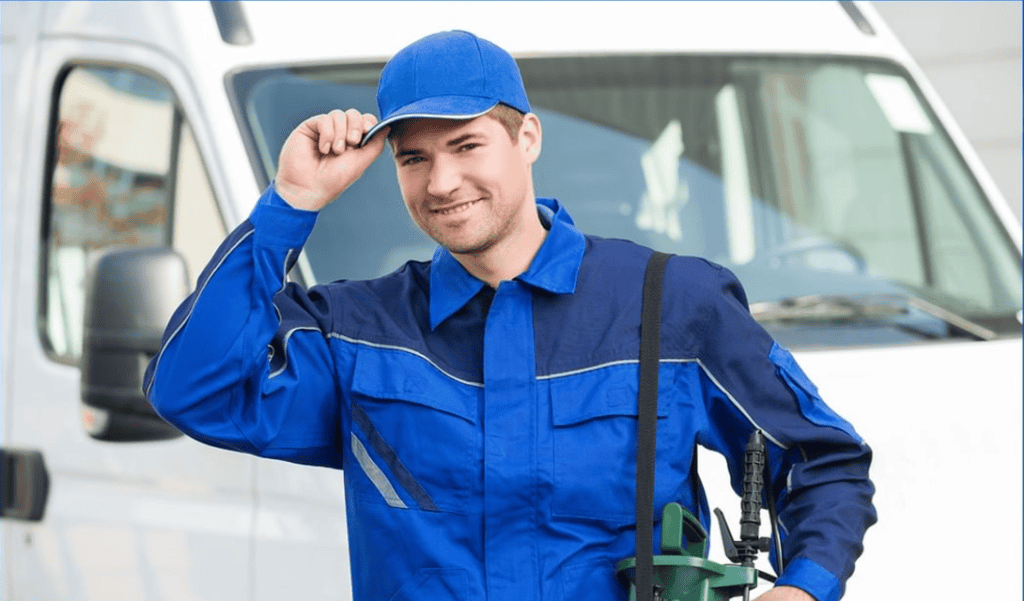 Pest control worker