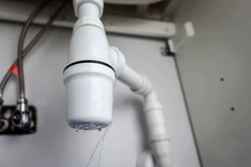 Leaking sink trap