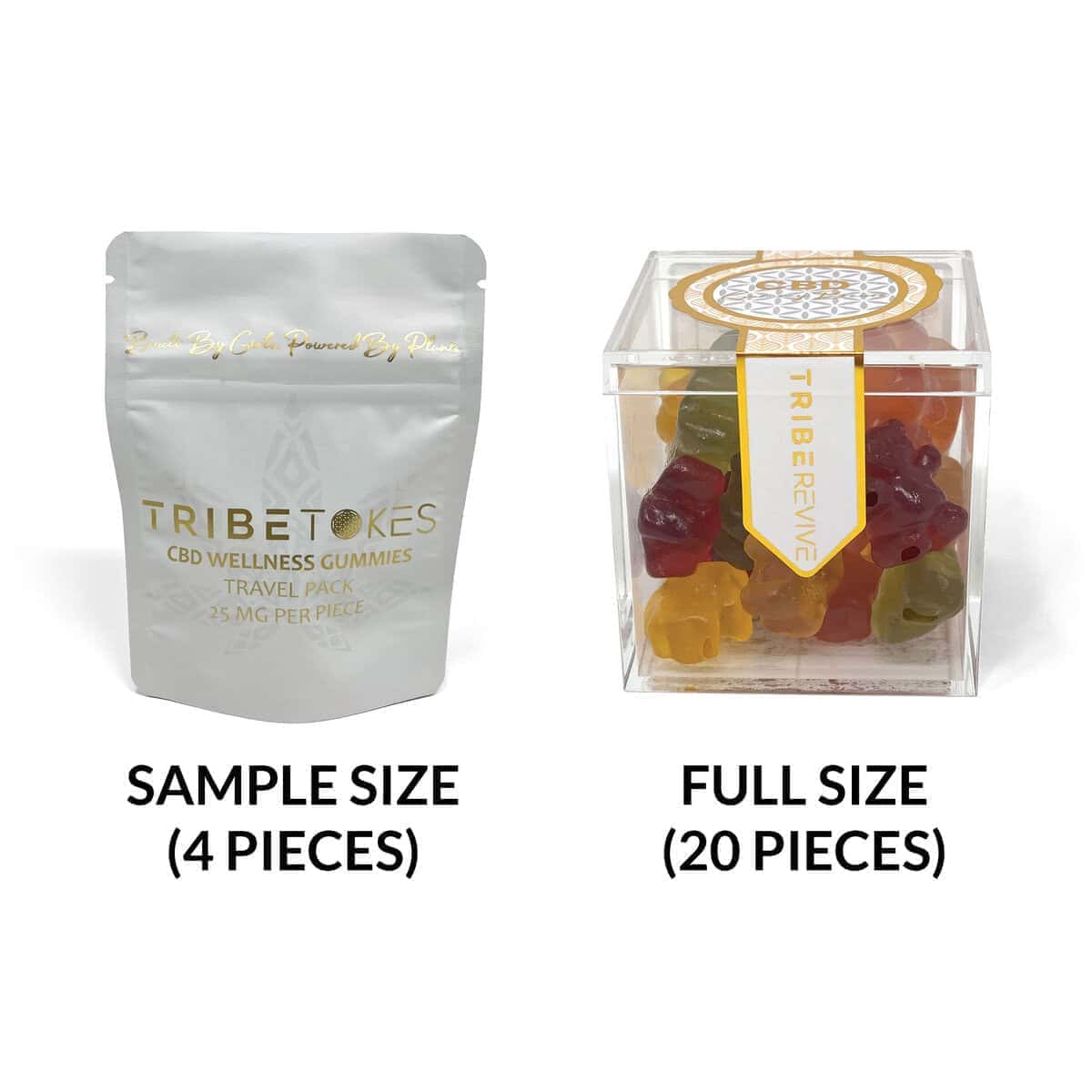 Sample Size Delta 8 THC Gummy Bears | Real Fruit Flavors