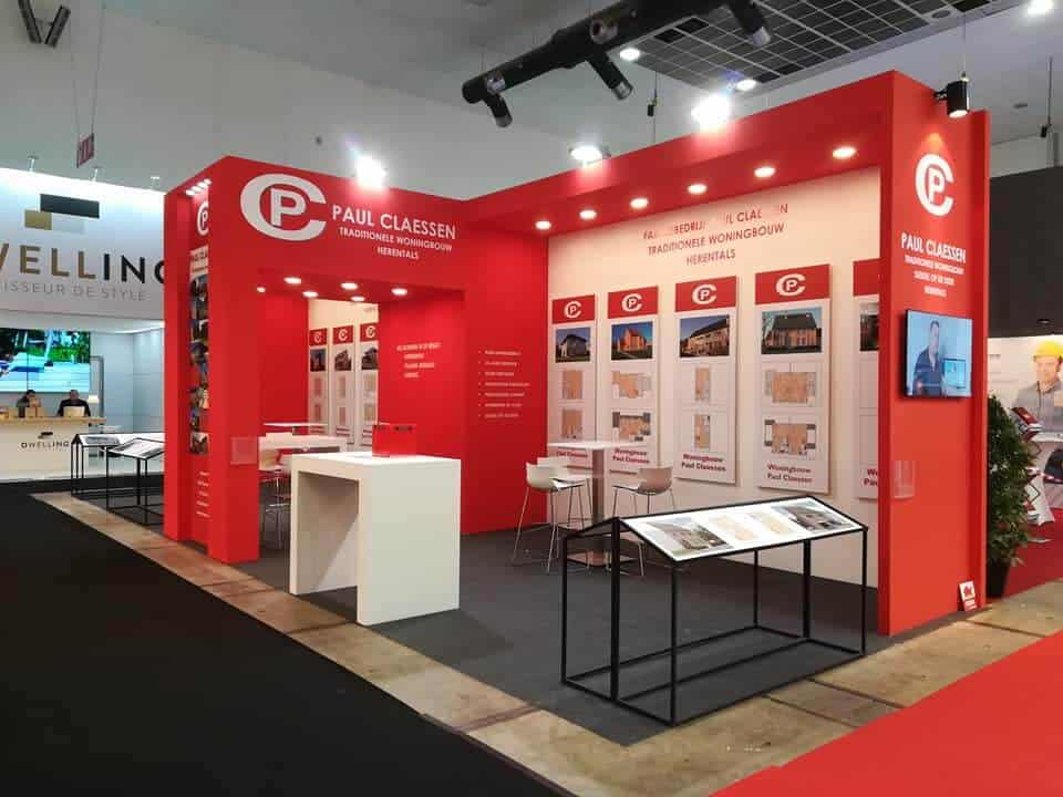 Modulaire beursstand voor Paul Claessen op de Batibouw beurs