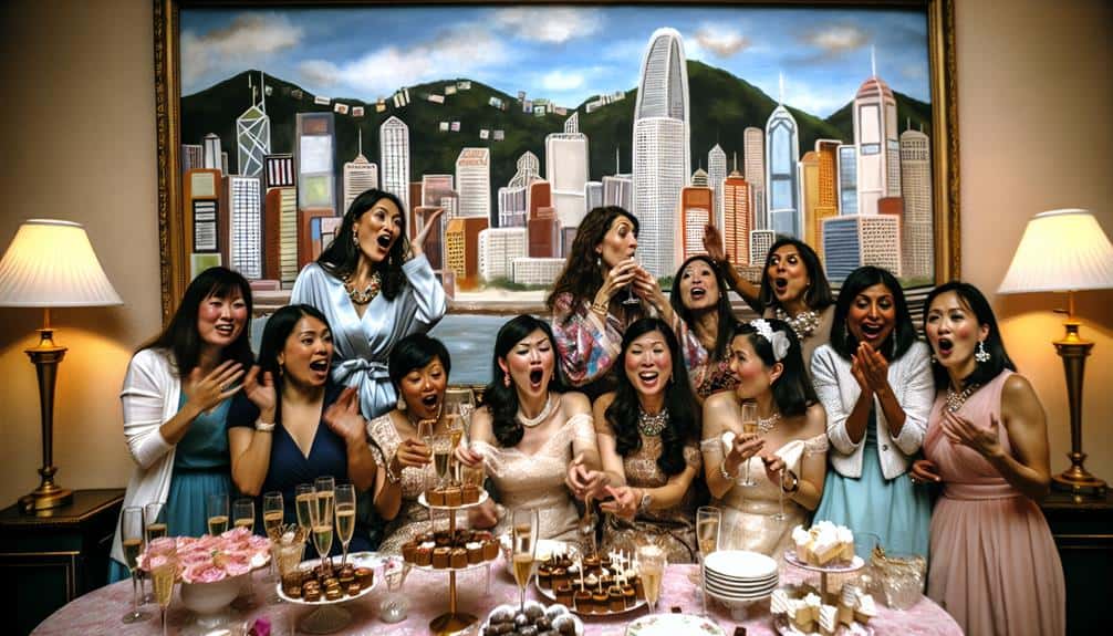 snapchat themed bridal shower in hong kong