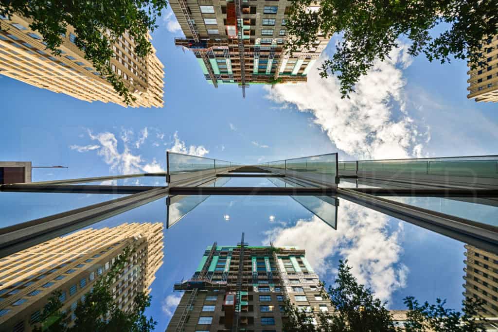 Reflections of Old in New Houston-Architectural-Photographer-Looking-Up-Carter-Building.tif Houston Commercial Architectural Photographer Dee Zunker