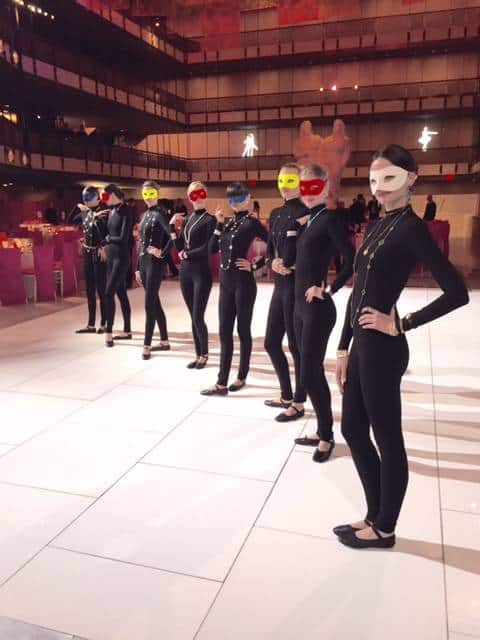 American School of Ballet's Winter Ball. Models wearing Van Cleef & Arpels