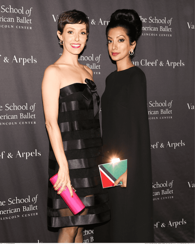 Amanda Brotman and Noreen K. Ahmad at American School of Ballet's Winter ball