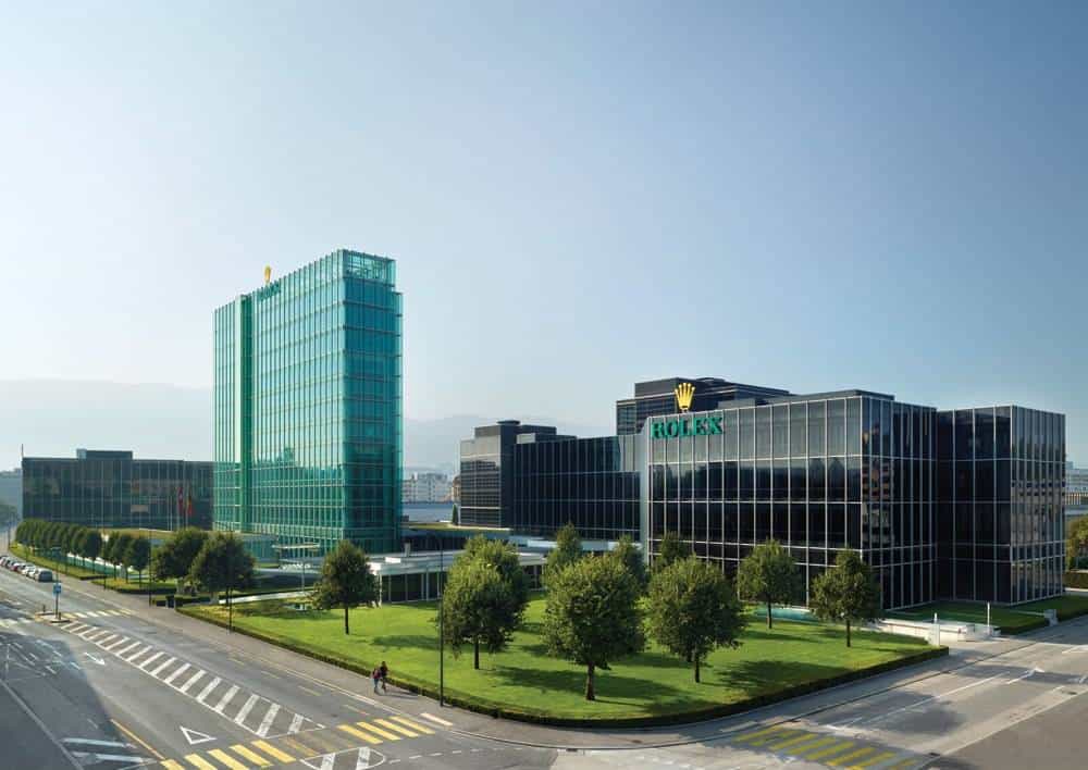 The Rolex headquarters in Geneva, Switzerland.