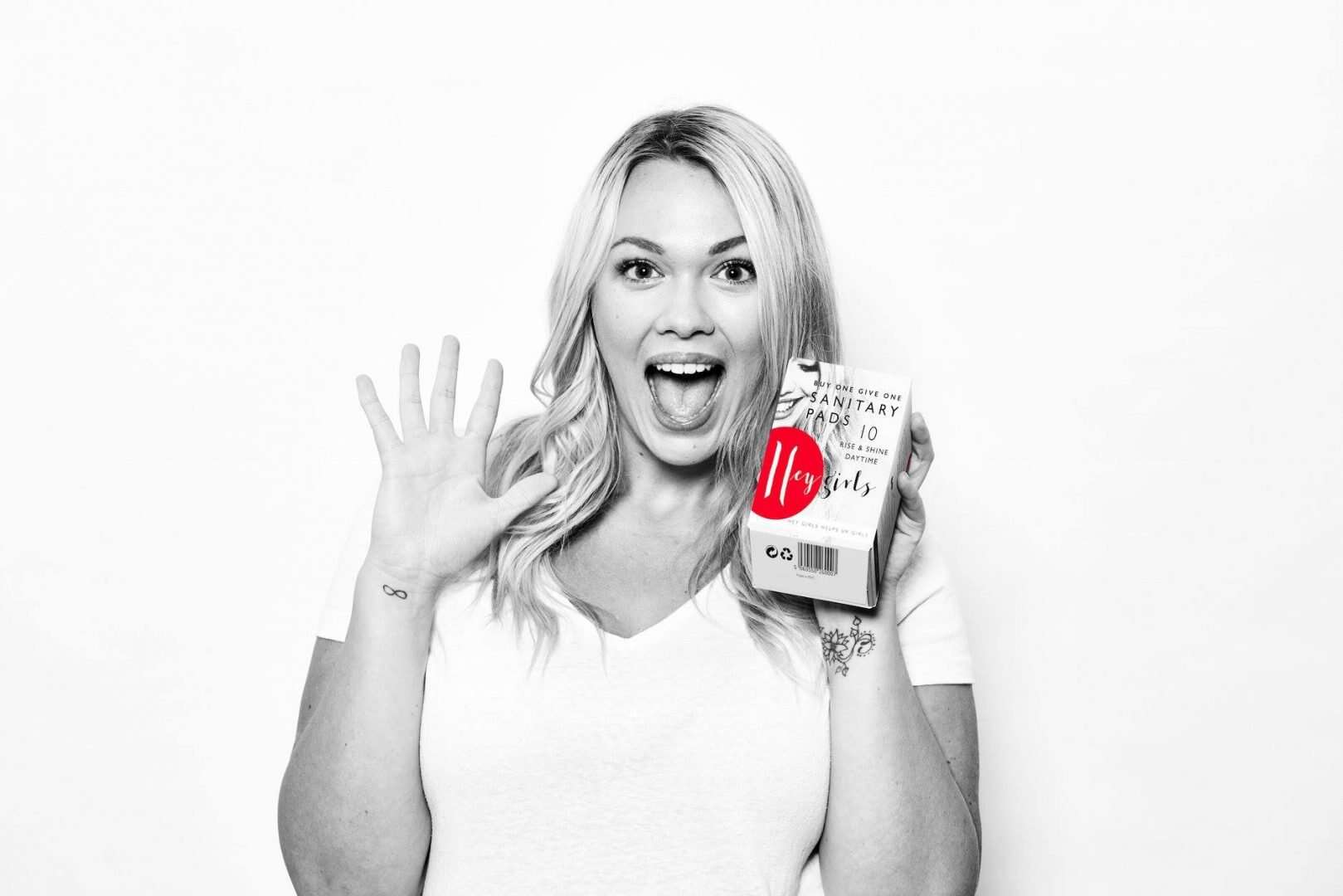 Hey Girls operates a buy one, give one model on its sanitary products