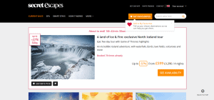 Secret Escapes Website