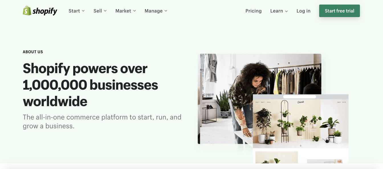 Shopify-website