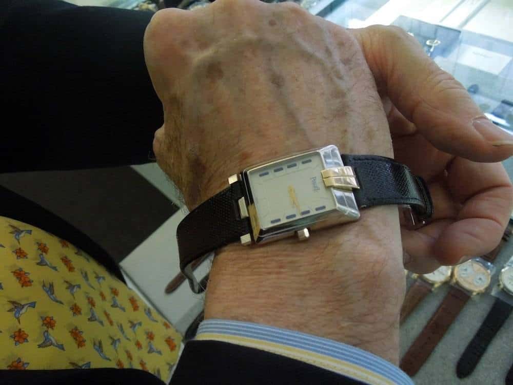An Asymmetrical Piaget, one of Edward Faber's favorite watches