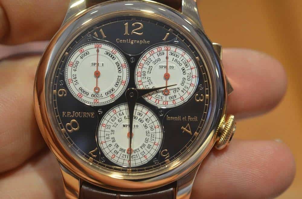F.P. Journe Black Label Centigraphe in Rose Gold