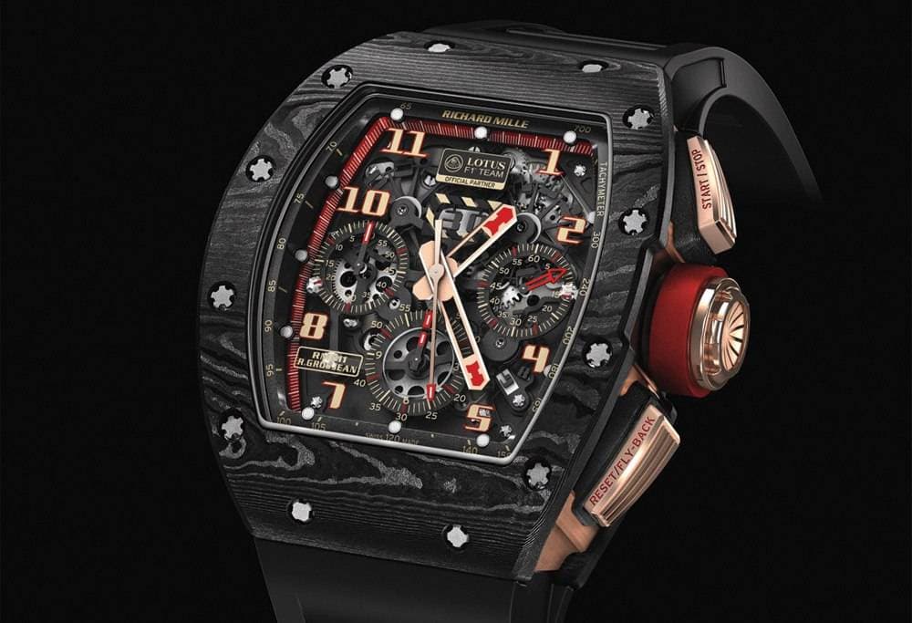 Richard Mille  RM 011 Lotus F1 Team Romain Grosjean  Automatic Flyback Chronograph 