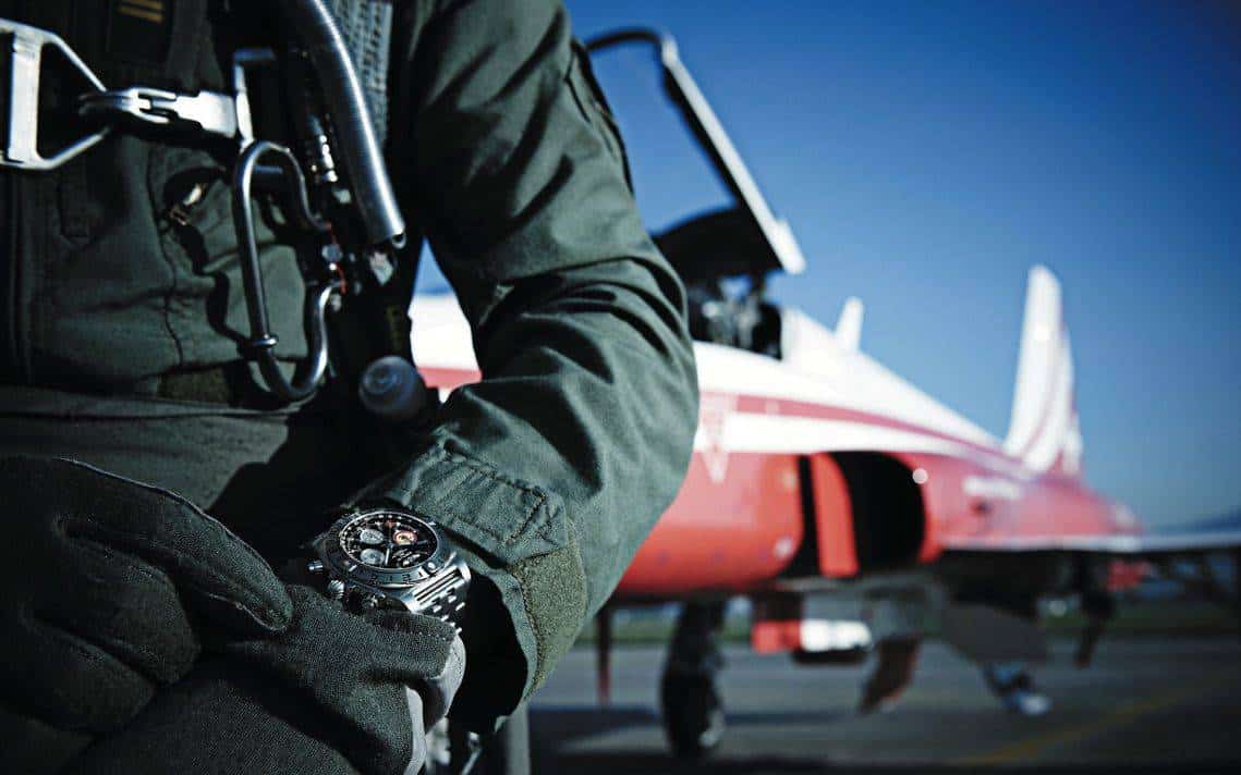 Chronomat 44 GMT “50th Anniversary Patrouille Suisse”
