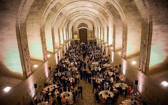 Inside the gala dinner.