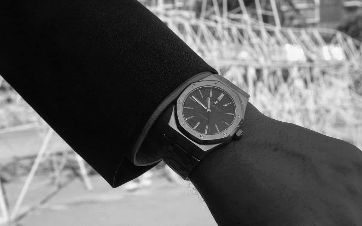 Audemars Piguet Royal Oak unwinding at the beach with a strandbeest