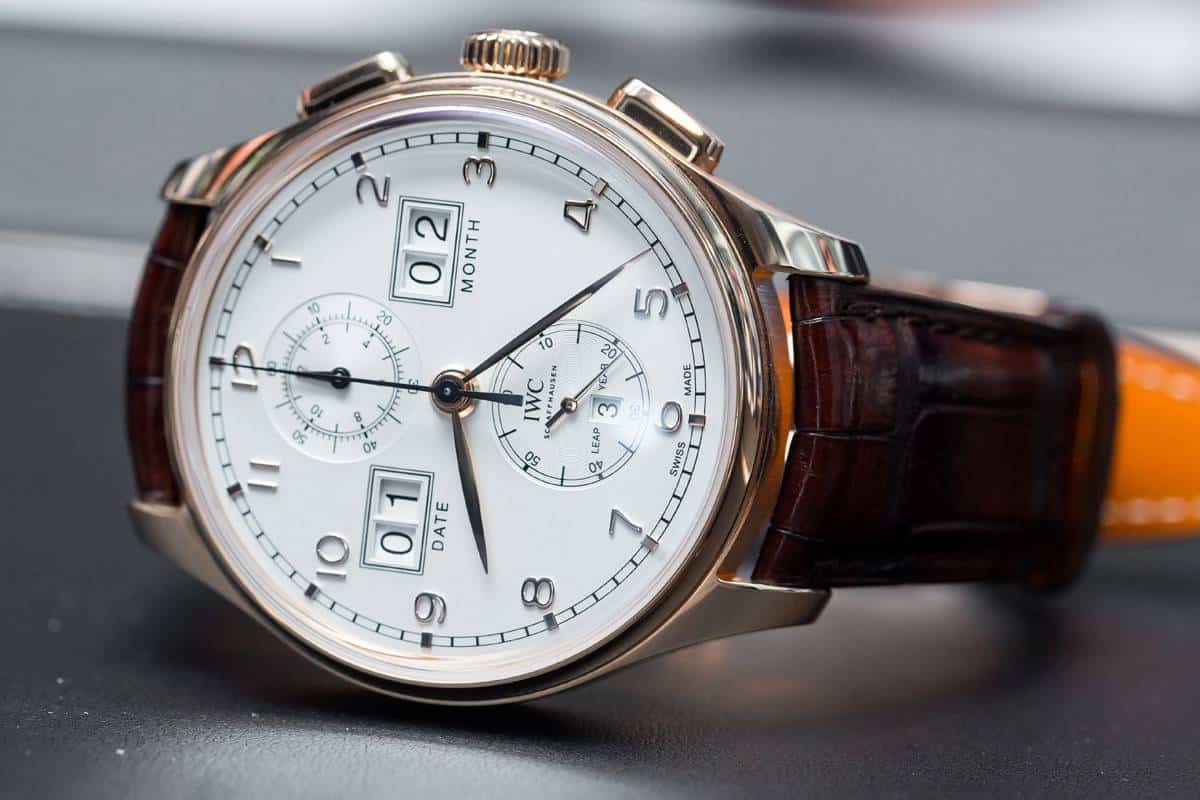 IWC Portugieser Perpetual Calendar Digital Date-Month Edition 75th Anniversary Watch Wrist
