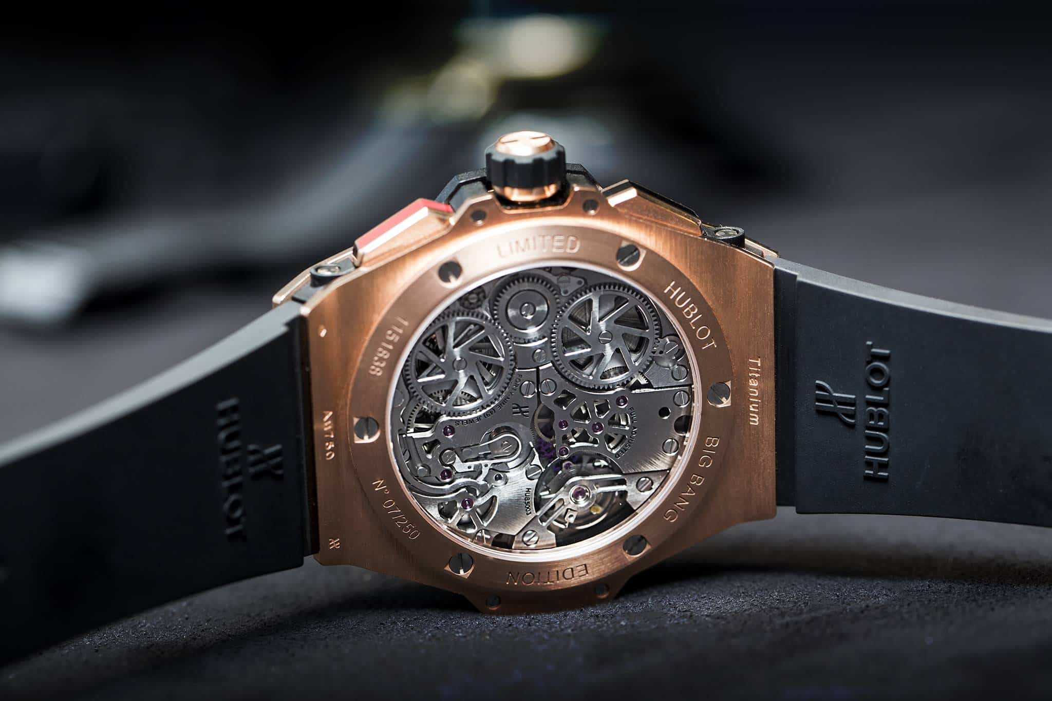 Hublot Big Bang Alarm Repeater Watch in King Gold Back