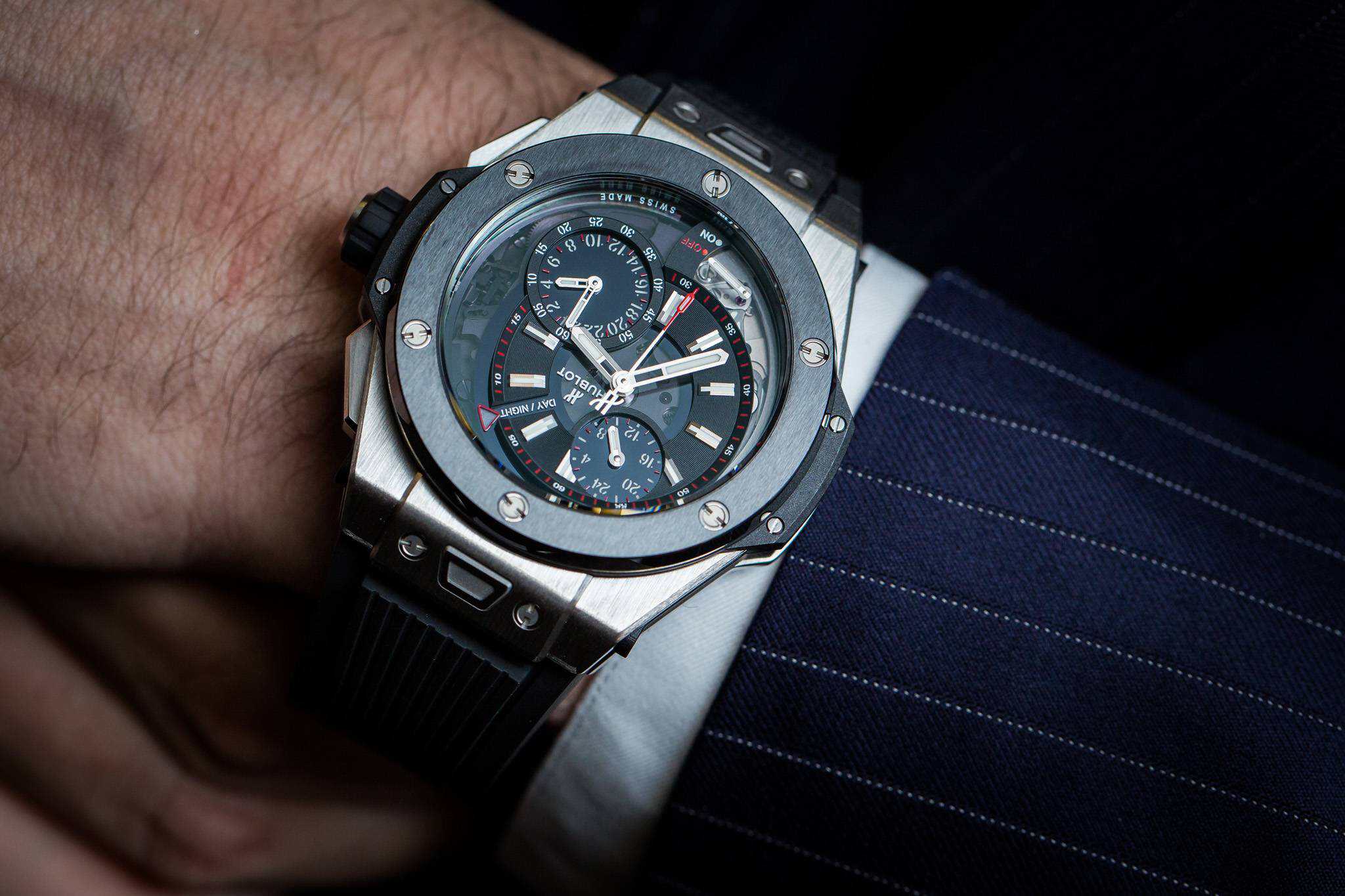 Hublot Big Bang Alarm Repeater Watch in Titanium Wrist