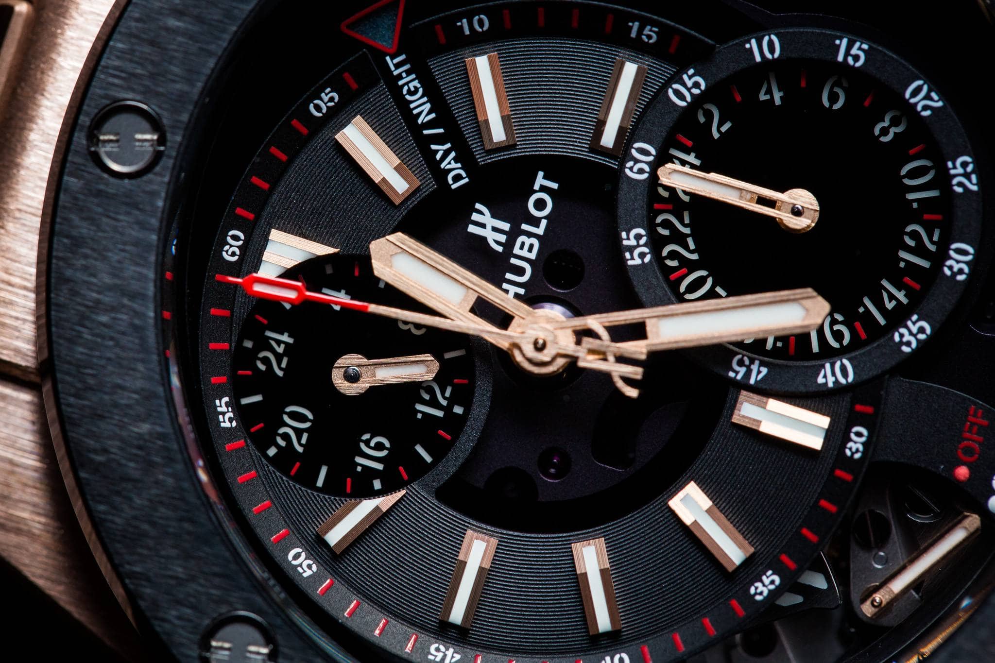 Hublot Big Bang Alarm Repeater Watch in King Gold Close Up-2