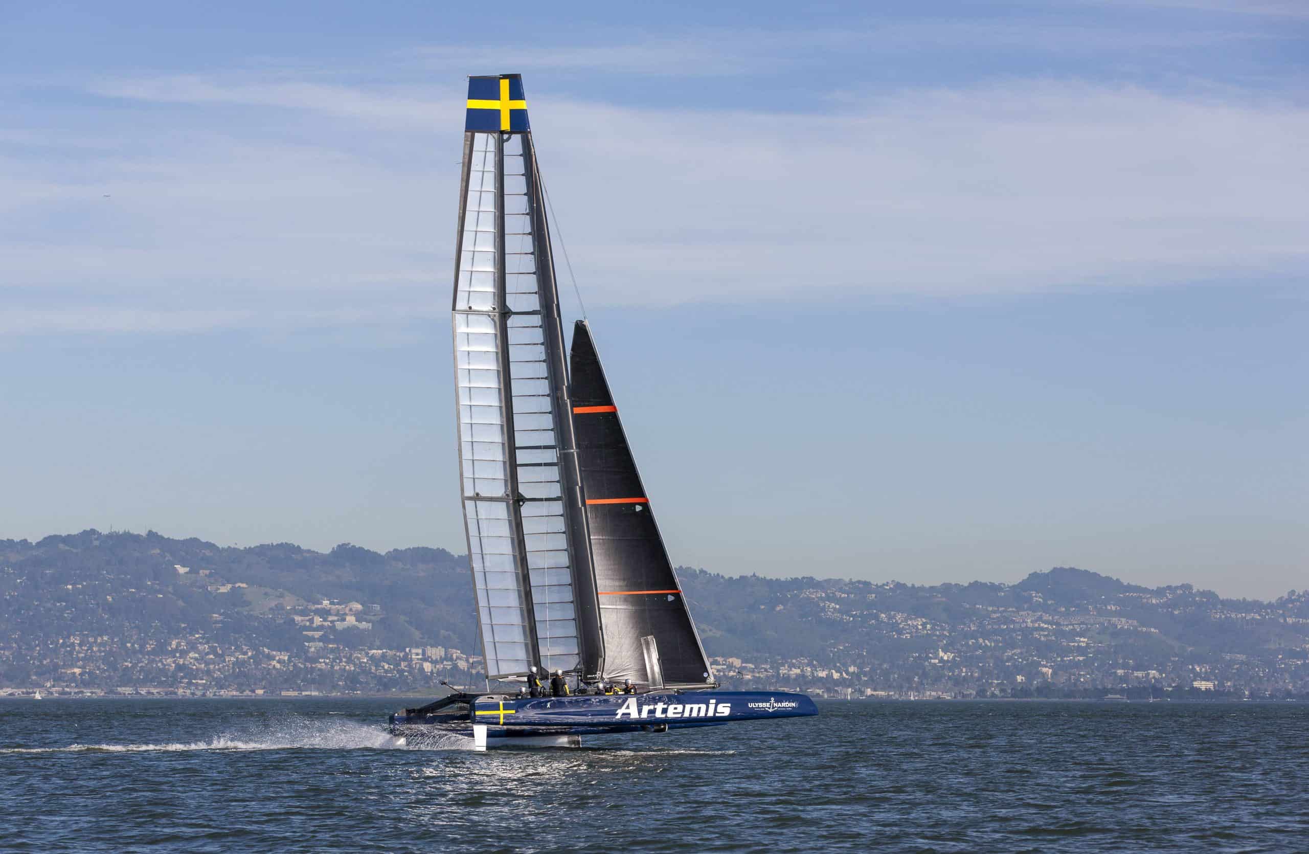 Ulysse Nardin Artemis Racing practice session