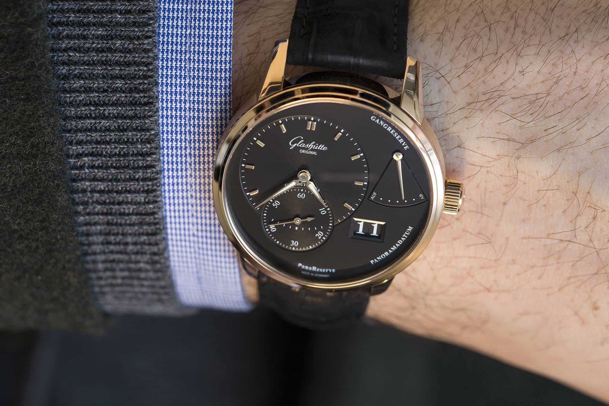 Glashütte Original PanoReserve Black Watch 2015 Wrist