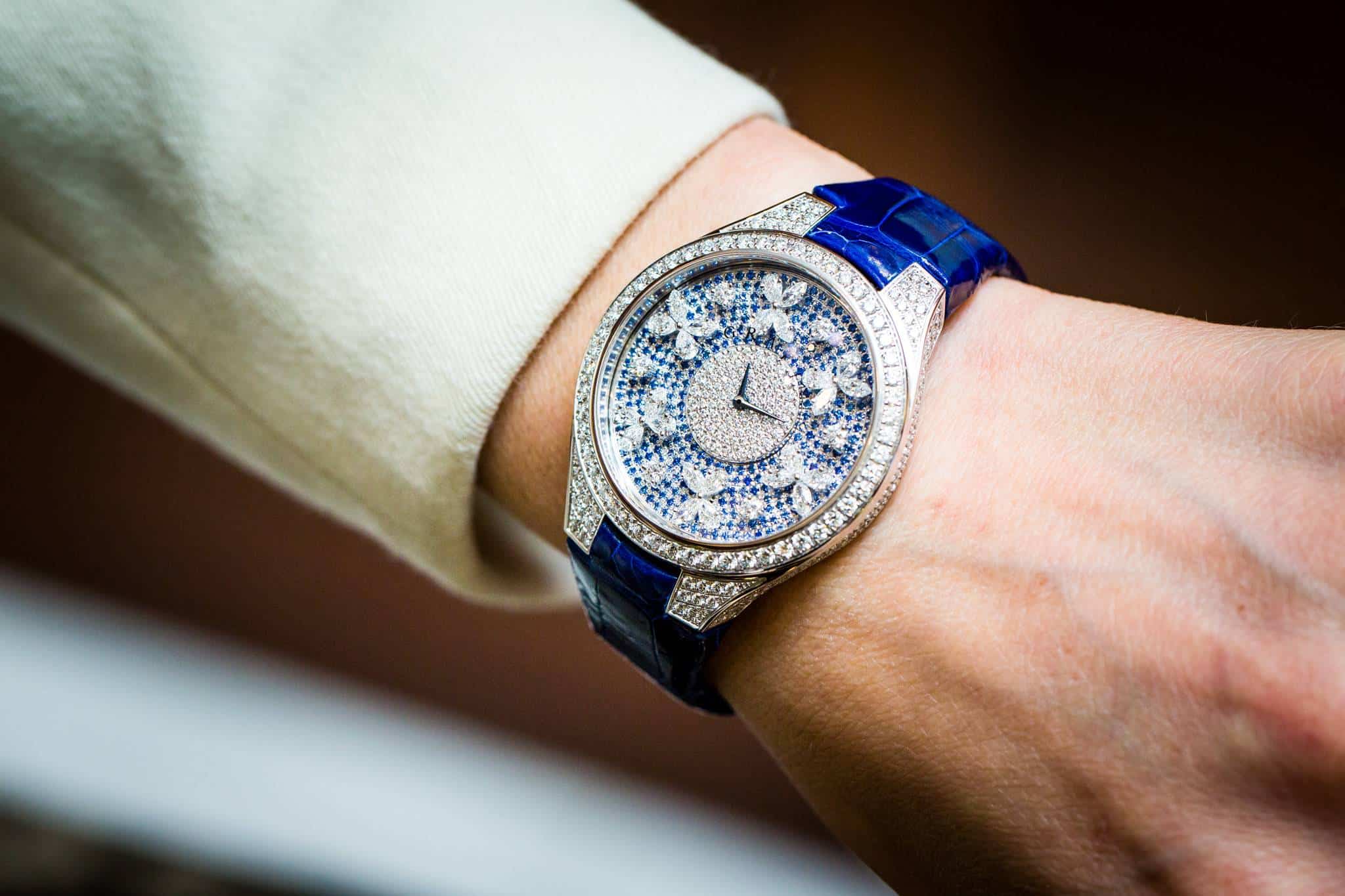Graff Ladies Butterfly Watch Blue