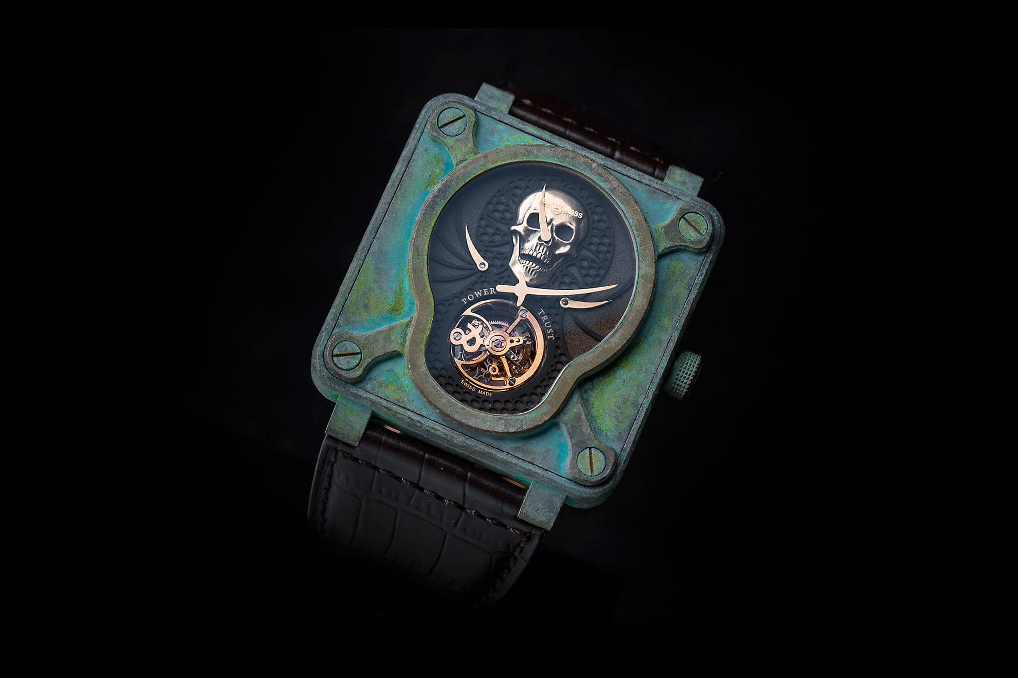 Only Watch 2015 Bell & Ross BR01 Skull Bronze Tourbillon Watch Feature Photo
