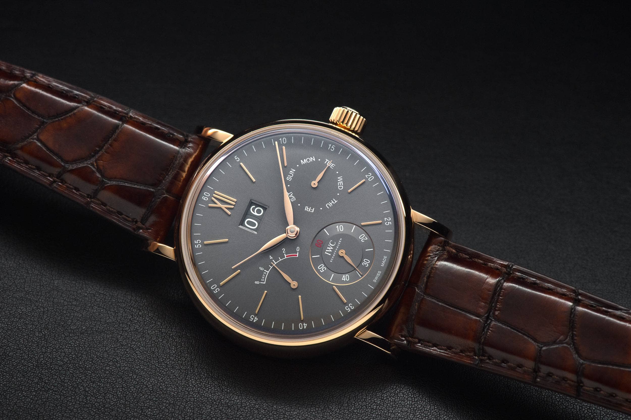 IWC Portofino Hand-Wound Day & Date Waches & Wonders 2015 Feature