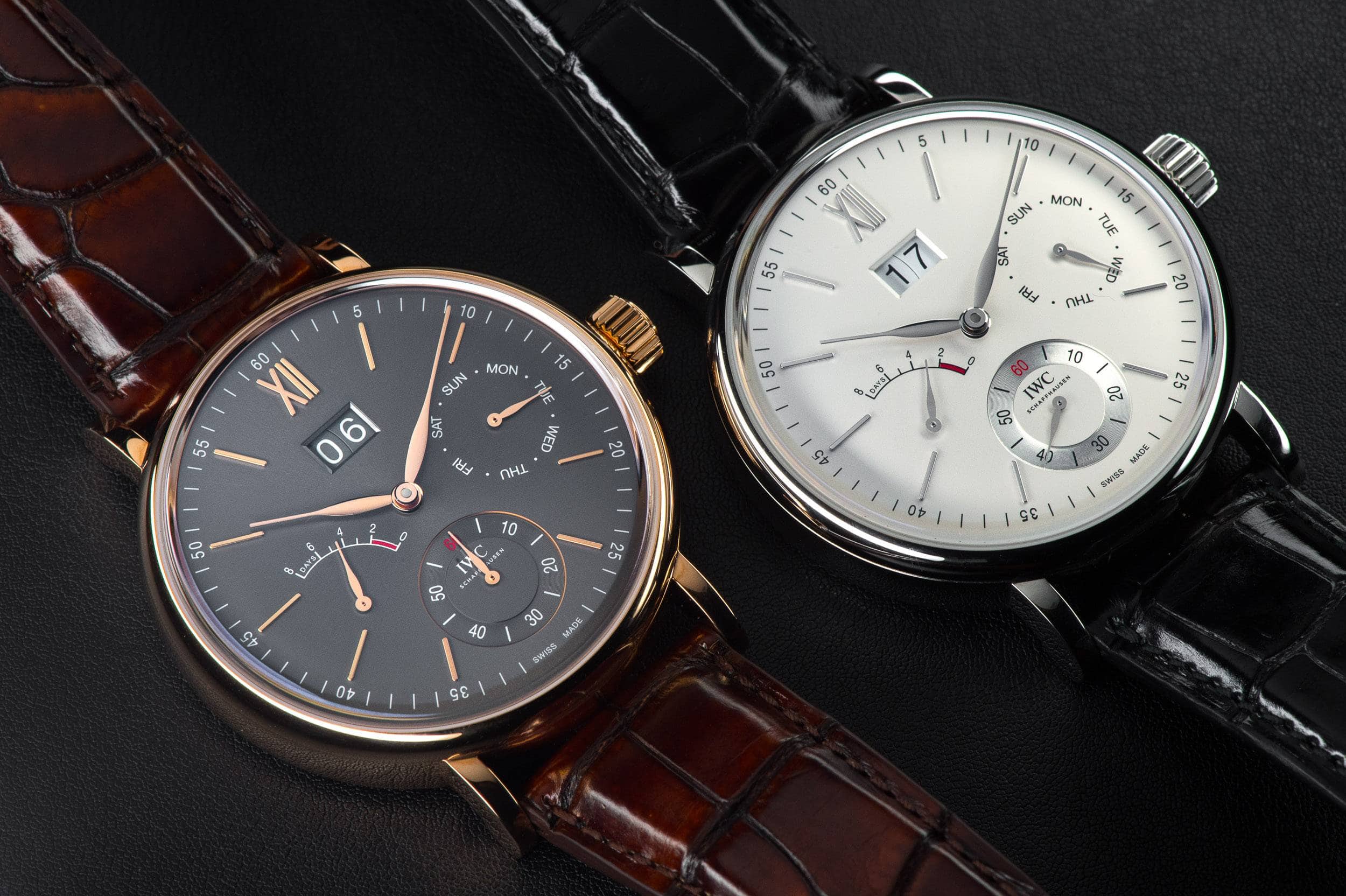IWC Portofino Hand-Wound Day & Date Collection Waches & Wonders 2015
