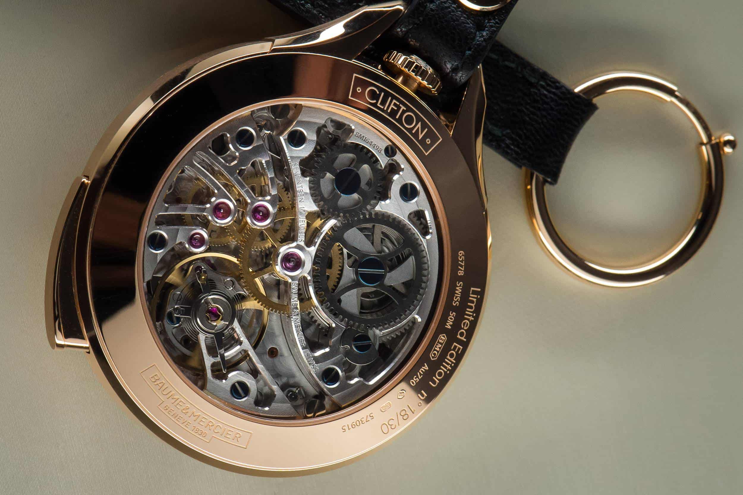 Baume & Mercier Clifton 1830 Five Minute Repeater Pocket Watch 2015 Back 3