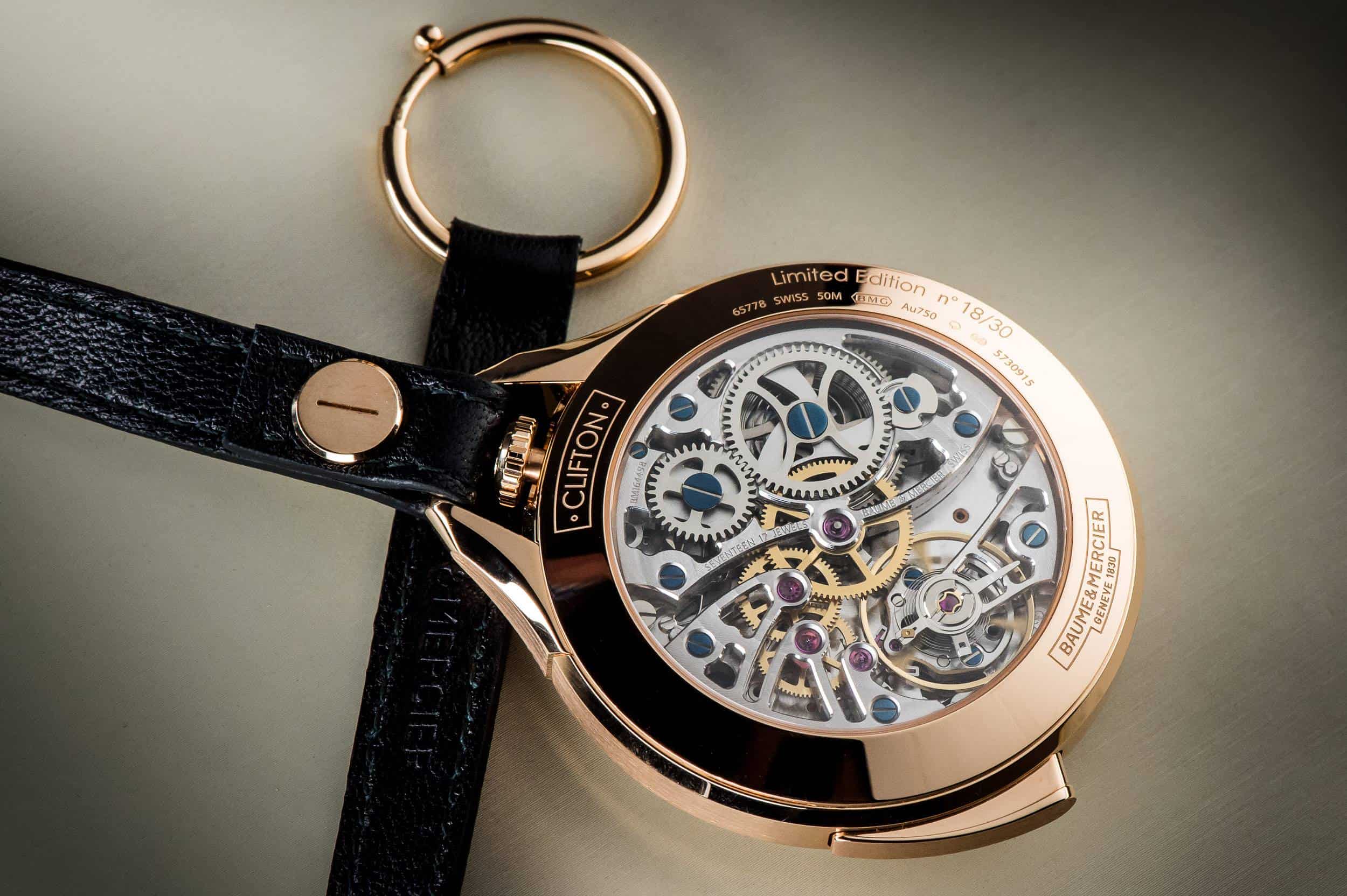 Baume & Mercier Clifton 1830 Five Minute Repeater Pocket Watch 2015 Back