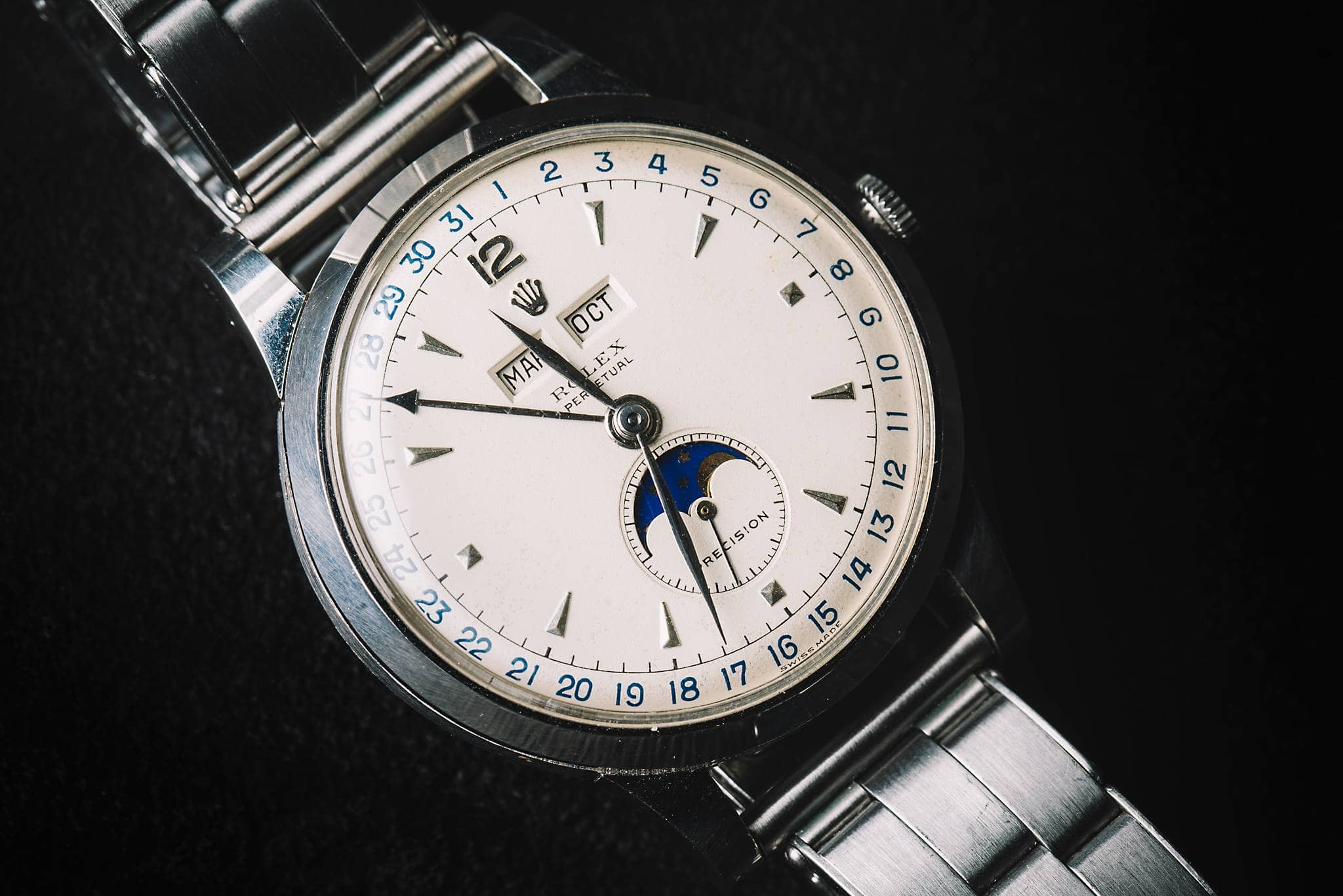 Rolex "Padellone", 8171, Stainless steel, 1950 Side