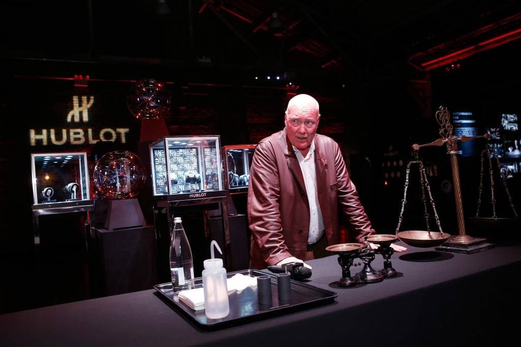 NEW YORK, NY - NOVEMBER 18: Hublot Chairman and President of LVMH Watch Division, Jean-Claude Biver speaks at the Hublot celebration of the Big Bang 10th anniversary with dinner at Cedar Lake Studios on November 18, 2015 in New York City. (Photo by Brian Ach/Getty Images for Hublot)