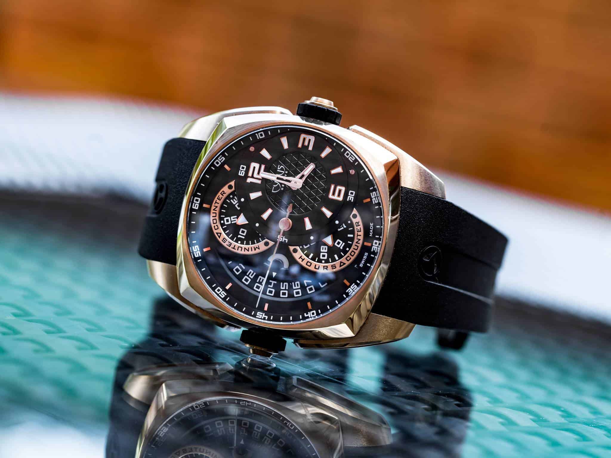 CYRUS Chronograph Watch Rose Gold