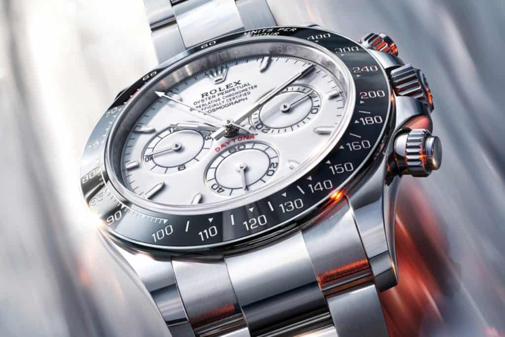 Rolex Cosmograph Daytona 126502 with white grand feu enamel dial
