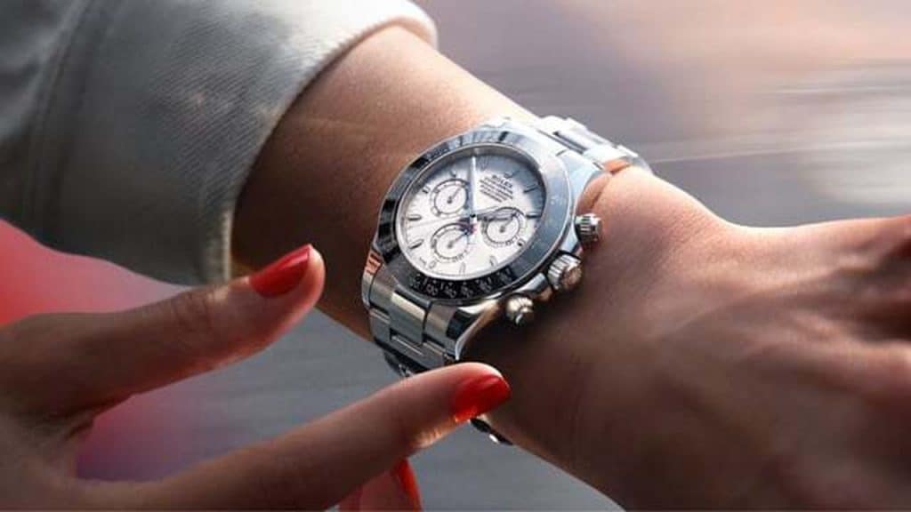 Rolex Daytona 126502 with grand feu enamel dial worn on the wrist