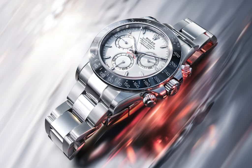 Rolex Daytona 126502 grand feu enamel dial in profile