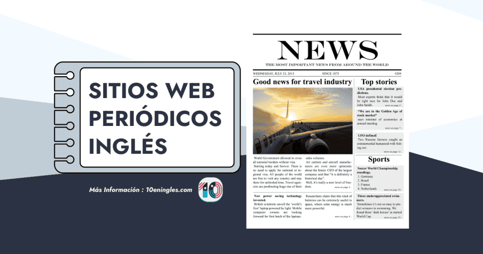 10 Sitios Web Excelentes con Periódicos en Inglés