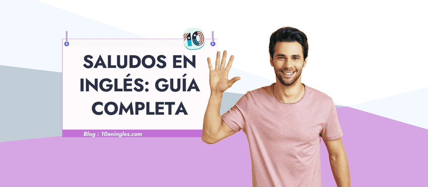 Hombre saludando, mostrando diferentes formas de saludar en inglés.