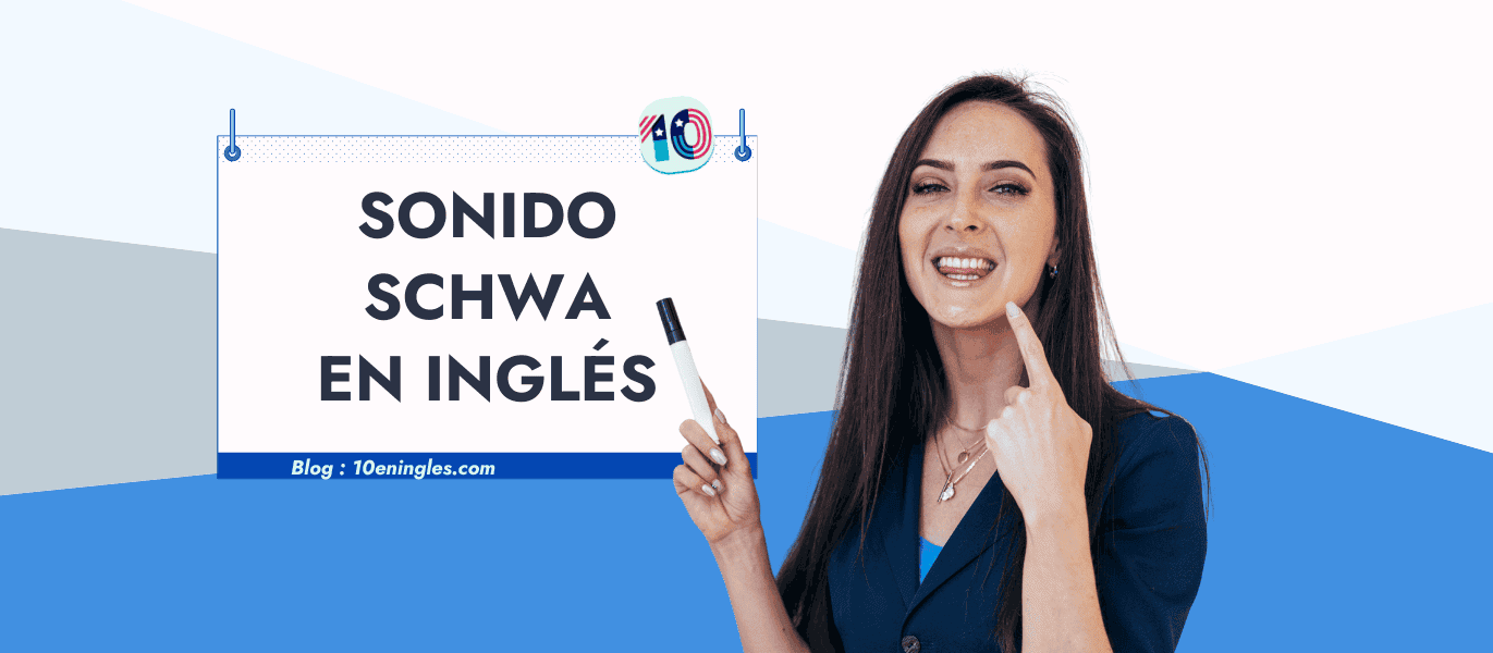 Profesora de inglés explicando qué es el Sonido Schwa y su importancia para la pronunciación, señalando su boca.