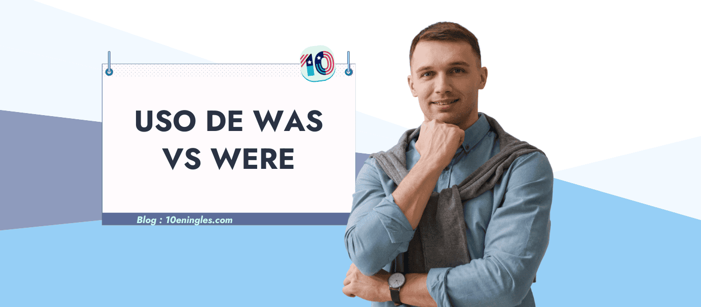 Hombre pensando en la diferencia de cuándo usar was y were.