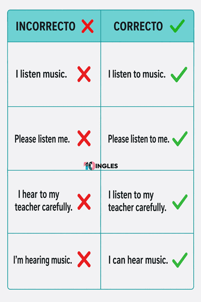 Diferencia entre Hear y Listen: Cuándo Usar Cada Uno