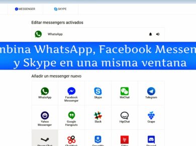 WhatsApp, Facebook Messenger, y Skype en una misma ventana