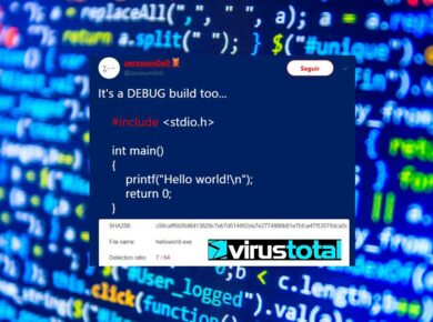 Hello World detectado como malware VirusTotal