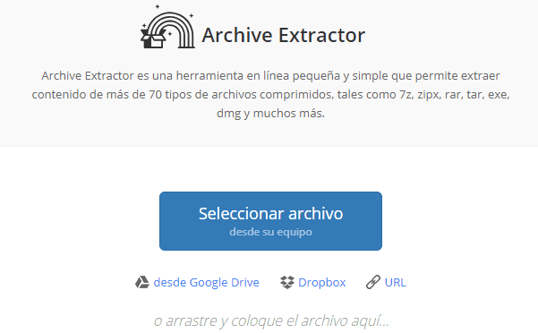 Los 5 mejores extractores de RAR online | Adictec
