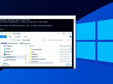 Cómo abrir archivos y carpetas con CMD en Windows