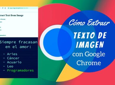 Extraer texto de una imagen con Google Chrome