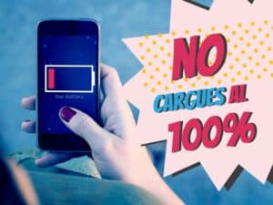 No cargues batería smartphone 100 completo
