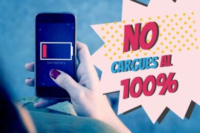 No cargues batería smartphone 100 completo